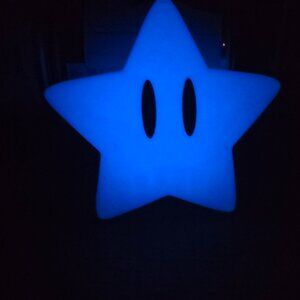 Iconic Super Mario Invincibility Star 3D Printed Ornament | Gamer Gift & Party